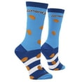 thumbnail image 5 of Cool Socks Almond Joy Coconut Almond Chocolate Candy Novelty Crew Socks for Men & Women Medium Size, 5 of 6