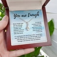 thumbnail image 7 of You are Enough Motivational Affirmation Encouragement Gift for Friend Pendant Necklace, 7 of 7