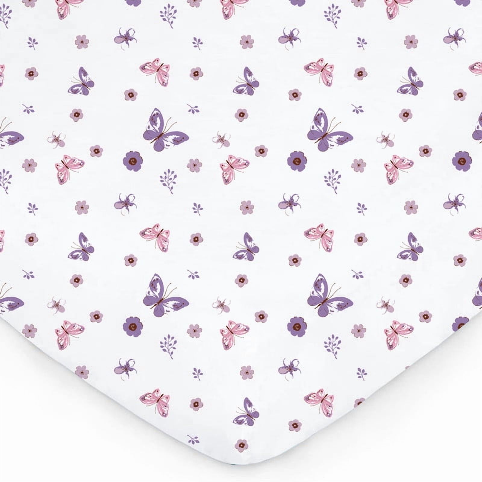 Little Grape Land Crib Sheets 4 Pack For Girls photo 4