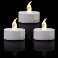 thumbnail image 1 of Velas de té LED KOABY, parpadeantes, sin llama, blanco cálido, 50 unidades, 1 of 7