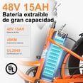 thumbnail image 3 of Bicicleta Eléctrica Honey Whale S13 Naranja, 3 of 9