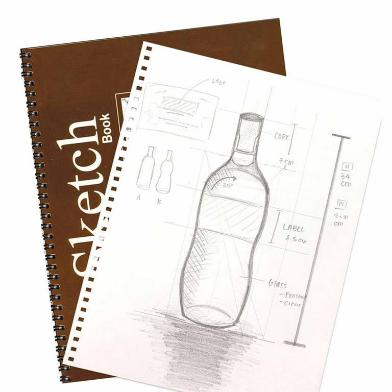 12 Pc Bulk Sketch Pad Drawing Books Sketchbooks Side Spiral Bound Paper  8.5X11
