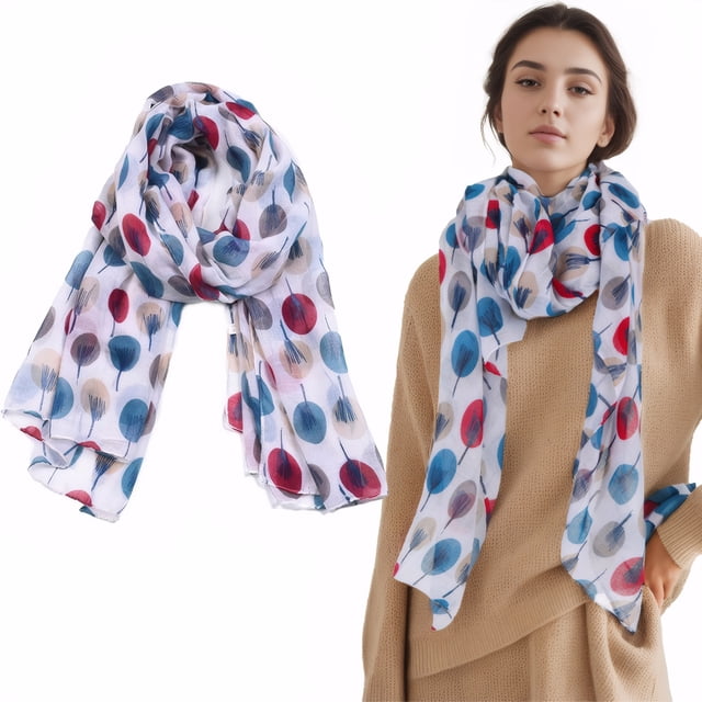Qarigey Bufanda no irritante del bosquejo de las mujeres en gasa con moda de la bufanda de la tela de alta densidad y no tóxica Accesorios de disfraces
