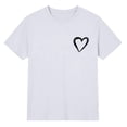 thumbnail image 3 of T-Shirts for Women Crew NeckShort Sleeve Basic Tees White Spring Tops Womens Casual Tops, 3 of 4