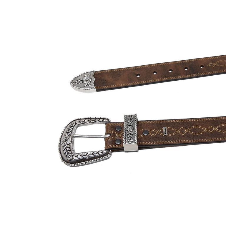 A10004144 Ariat Women\'s Russet Rebel Belt 3 Pc Set Western Belt Womens Fatbaby 3 Piece Russet Rebel A10004144  main image 3