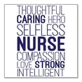 thumbnail image 1 of DistinctInk Custom Bumper Sticker - 10" x 10" Decorative Decal - White Background - Thoughtful Caring Hero Selfless Nurse, 1 of 2