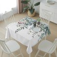 thumbnail image 6 of Spring Green Eucalyptus Leaves Table Cloth Waterproof Tablecloths, Summer Rustic Botanical Tablecloth Dining Table Cover for Kitchen Party Tabletop Outdoor, Square Tablecloth 60x60 Inch, 6 of 9