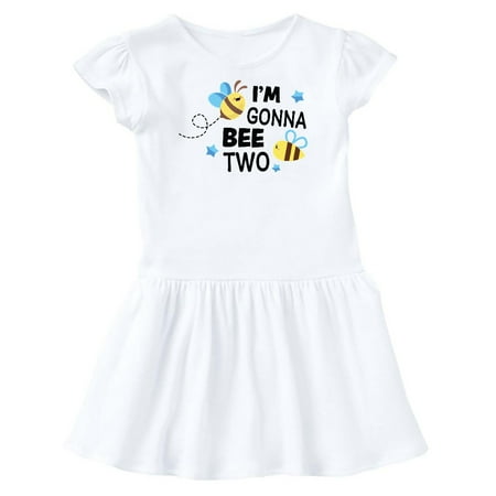 

Inktastic I m Gonna Bee Two with Cute Bees Gift Toddler Girl Dress