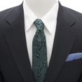 thumbnail image 2 of Star Wars Yoda Green and Blue Paisley Silk Men's Tie, 2 of 5