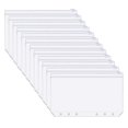 thumbnail image 1 of 12Pcs A6 Binder Pockets Transparent PVC 6-Hole Binder Pockets Zip Folder Plastic Money Budget Envelopes, 1 of 4
