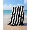 thumbnail image 6 of Oversized Flag Printed Beach Towel, Shabby Texture Ultra Absorbent Fabric With Lightweight Design, Multi-Purpose Towel for Bathing, Swimming, Outdoor Travel and Daily Leisure Use, 6 of 7