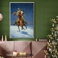 thumbnail image 6 of Midnight Rider - Framed Gallery Wrapped Holiday Canvas - 17 x 25 - White Frame, 6 of 8