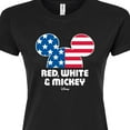 thumbnail image 3 of Disney - Red White And Mickey - Juniors Fitted Graphic T-Shirt, 3 of 5