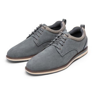 Deer Stags Lisbon Mens S.U.P.R.O. Sock Dress Oxford - Gray  display picture 1
