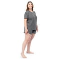 thumbnail image 6 of Fruit of the Loom Women's Soft and Breathable Short Sleeve Crew Top & Pajama Short Set, Sizes S-4X, 6 of 10