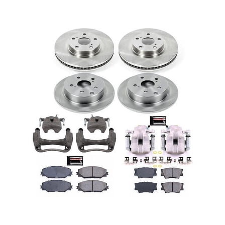 Front and Rear Brake Pad and Rotor Kit - Compatible with 2011 - 2018 Toyota RAV4 2012 2013 2014 2015 2016 2017