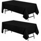 thumbnail image 1 of Mantel rectangular de cocina Utopia, paquete de 2 unidades, 152 x 259 cm, negro, 1 of 9