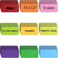 thumbnail image 1 of YSTIANN 81 Pcs Mini Skater Dry Erase Magnetic Labels - 1x3 Inch Reusable Write-On Magnets for Whiteboard, Fridge & Locker - Fun Multicolor Stickers for Classroom, Office & Home Organization WJ85-4966, 1 of 7