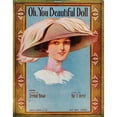 thumbnail image 2 of Anonymous 12x14 Black Ornate Wood Framed Double Matted Museum Art Print Titled: Oh, You Beautiful Doll (1911), 2 of 5