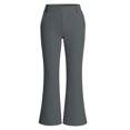 thumbnail image 4 of OGLCCG School Uniform Pants for Girls High Waist Flare Leg Dress Pants with Pockets Trendy Solid Color Bell Bottoms for Teen Kids 4-12 Years, 4 of 6
