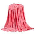 thumbnail image 2 of 59x79IN Best Comforters, Solid Color Blanket Coral Velvet Short Fleece Cover Blanket Skin Friendly Double Sided Cold Effect Blankets, for Couch, Transfer Heat to Keep Body Cool Night Sweats, 2 of 6