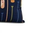 thumbnail image 2 of Simply Daisy, 26 x 26 inch, Oar Numbers , Geometric Print Pillow, Navy, 2 of 2