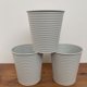 thumbnail image 4 of 1 juego de cubos para flores de hierro galvanizado, jarrón decorativo para jardín., 4 of 5