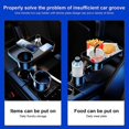 thumbnail image 3 of Adjustable Car Cup Holder Tray, Table Desk Car Cup Holder Expanded Meal Tray, 360 Degree Free Rotation For Enjoy Your Meal And Keep Clean, 3 of 5
