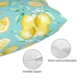 thumbnail image 3 of Yiaed Yellow Lemon Print Brushed Microfiber Envelope Pillowcases, Standard,Envelope Closure Pillow Cases(No pillow core)-14"x20", 3 of 6