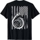 thumbnail image 1 of Playera de Mujer Turbo Bandera de EE. UU. Auto Tuning Entusiasta Carreras Drifting - Negro, Regalo - Tallas S, M, L, XL, 2XL, 3XL, 4XL, 1 of 7