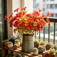 thumbnail image 4 of Dongrere Fall Artificial Flower Bush, Faux Autumn Floral Stems for Thanksgiving Farmhouse Indoor Home Decor, 19.7 Inch, B, 4 of 6
