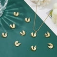 thumbnail image 5 of 12pcs Cookies Charms 18K Gold Plated Food Charm Brass Fortune Cookie Charms Golden Biscuit Charm for Jewelry Necklace Bracelets Earrings Making DIY Crafts Gold, 5 of 6