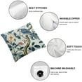 thumbnail image 4 of Nawypu  Flower and Birds Pillow Covers Set of 2,Blue and White Pillow Covers Outdoor Decorative Pillow Covers for Couch Bed Sofa Cushion Farmhouse Pillowcases, 4 of 6