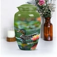 thumbnail image 4 of Duck's Lotus Realm - Human Urns For Ashes - Unique Urns For Dad & Mom Ashes - Urn For Adult Human - Burial Urns Urn For Ashes For Women - Funeral Urn (10 inch), 4 of 5