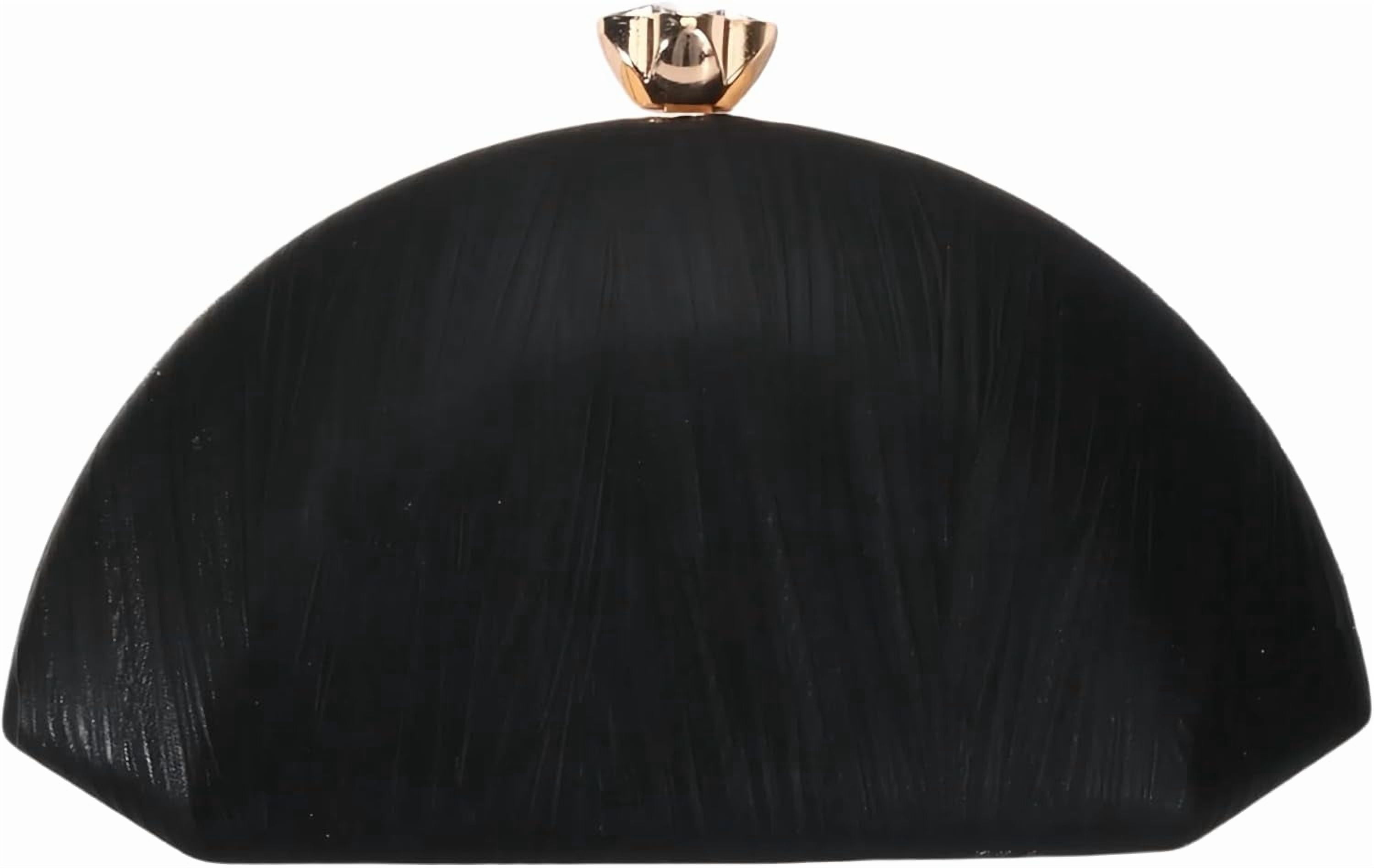 Rhinestone Clutch Evening Purses for Women Fan-shaped Crystal Diamond Wedding Handbag Crossbody Bag for dance Prom Party
