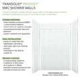 thumbnail image 6 of Transolid Pwkx60368412 Prodigy 96" H X 60" W X 36" D Three Panel Shower Wall Kit - Dark, 6 of 7