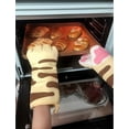 thumbnail image 3 of 2 Pieces Kitchen Mitt Heat Resistant Up to 250 Non-slip Cat Paw Non-Slip Insulating Gloves Potholder and BBQ Mitt Cat Paw, 3 of 5