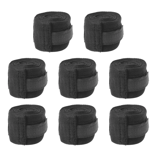 Vendas Boxeo Elastica Adhesiva Para Box Deporte 5m 8 Piezas Negro Talla G