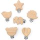 thumbnail image 1 of 12pcs kit de clip de chupete de madera natural, clip de chupete, clip de chupete animal bebé, material de clip de chupete de madera clip de chupete personalizado, 1 of 5