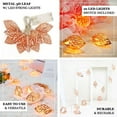 thumbnail image 4 of Efavormart Rose Gold 5 FT 10 LED Leafs Battery Operated Fairy String Lights Holiday Indoor Party Home Kitchen Bar Decoration, 4 of 11