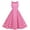 Pink, variant on LEAVINGSUO Sleeveless Dresses for Women 2024 Fashion Women Summer Square Neck Doll Dress Printing Sleeveless Suspender Dress