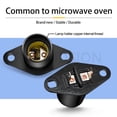 thumbnail image 3 of Ruiandsion Z02 Black Heat Resistant Flame Retardant Insulated E14 Socket Base for Microwave Oven LED and Halogen Bulb Easy Install,Pack-5, 3 of 8