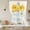 Yellow, variant on Sunflowers Balloon Curtains for Living Room/French Door, Floral Spring Flowers Vintage Botanical Tie Up Curtains 63 Inch Length Energy Saving Kitchen Curtains Shades for Windows 42"x63"
