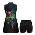 thumbnail image 3 of Uorisanigo Tropical Parrot Golf Clothing Set for Women Soft Stylish Sleeveless Workout Athletic Dresses with Inner Shorts＆Pockets Relaxed Athletic Workout Dress Size XL, 3 of 7