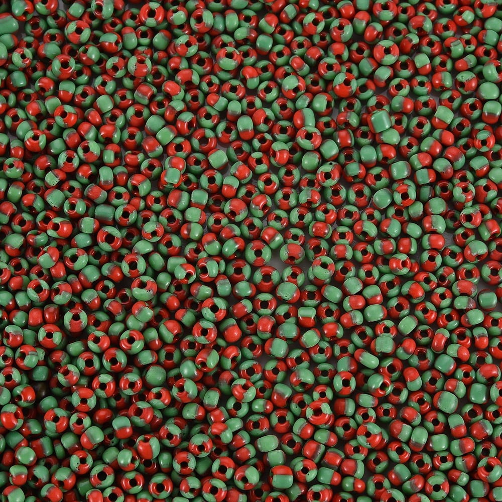 12/0 Glass Beads Opaque Colours Seep Green 2mm hole: 0.8mm