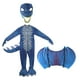 thumbnail image 2 of Disfraz de dinosaurio para niños, disfraz de dragón para niños, disfraz para niños pequeños, dragón Azul Talla L 130cm, 2 of 8