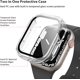 thumbnail image 3 of Paquete de 3 fundas rígidas para PC compatibles con Apple Watch Series 6 SE Series 5 Series 4 40 mm, funda protectora completa con protector de pantalla de vidrio templado para Apple Watch 40 mm,, 3 of 10