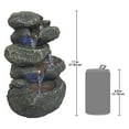 thumbnail image 3 of Design Toscano DW35127 Anchor Falls Rock Garden Decor Tabletop Desk Fountain Water Feature, 11 Inch, Full Color, 3 of 4