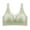 Womens Bras Green, variant on L-5X Plus Size Wireless Bras for Women Lightweight Push Up Bralettes Ladies Trendy Solid Color Breathable Hollow-Out Adjustable Underwear Bra