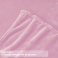 thumbnail image 3 of Fleece Throw Blanket for Couch & Bed, Soft Fuzzy Plush Twin XL Size Pink Blanket, Luxury Flannel Lap Blanket, Super Cozy and Comfy for All Seasons, 71" x 80", 3 of 5
